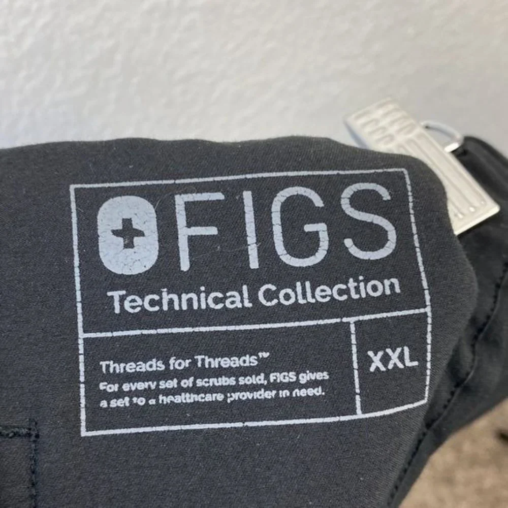 Figs Men’s Black Drawstring Scrub Pants